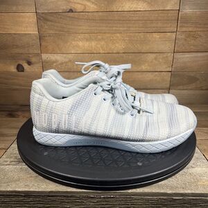 Nobull Ice Burst Light Grey Crossfit Trainer Shoes Sneaker Lace up Womens Sz 7.5
